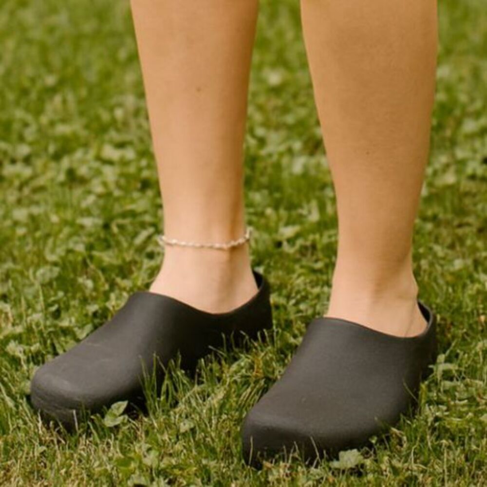 Birkenstock Black Super Birki Rubber Clog Sandals Shoes  Women's Size 10